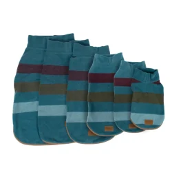 Pendleton Cabin Stripe Shale Fitted Fleece Vest for Dogs