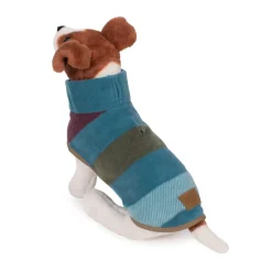Pendleton Cabin Stripe Shale Fitted Fleece Vest for Dogs