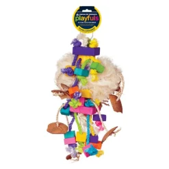 Pervue Pet Bodacious Bites Tough Puff Bird Toy