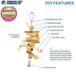 Pervue Pet Naturals Princess Bird Toy