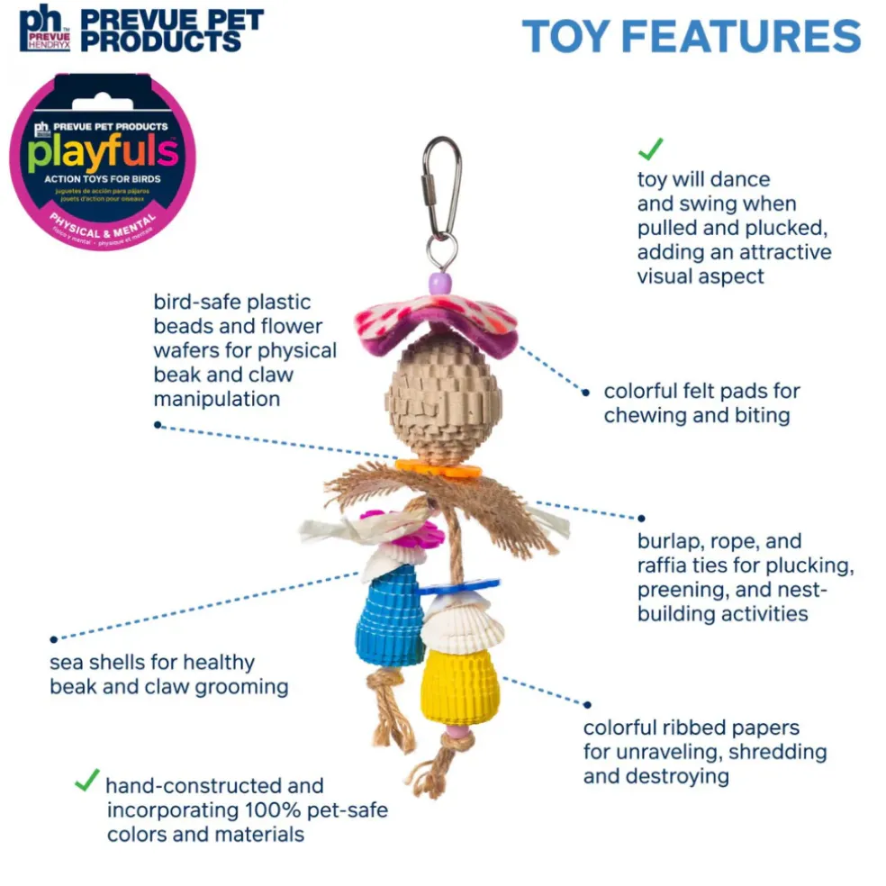 Pervue Pet Tug of War Bird Toy