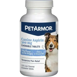 PetArmor Aspirin Pain Reliever Tab For Large & XL Dogs (120 Count)