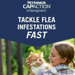 PetArmor CapAction Oral Flea Treatment Tabs for Cats 2-25LB (6 Count)