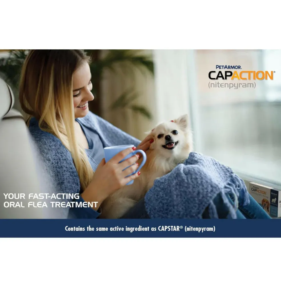 PetArmor CapAction Oral Flea Treatment Tabs For Dogs 2-25 LB (6 Count)
