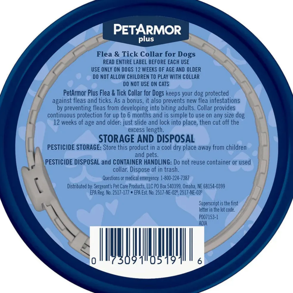 PetArmor Plus Flea & Tick Collar for Dogs