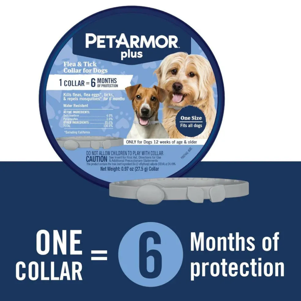 PetArmor Plus Flea & Tick Collar for Dogs