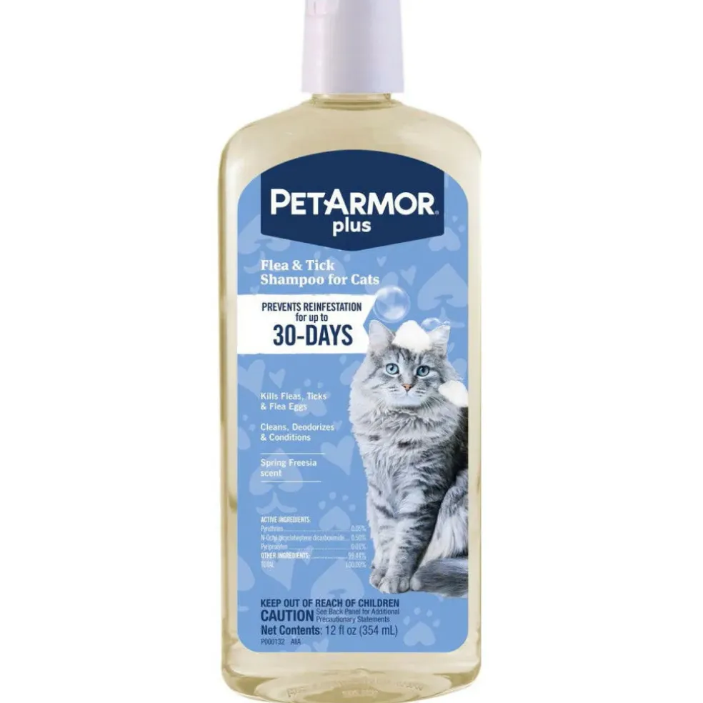 PetArmor Plus Flea & Tick Shampoo for Cats (12 oz)