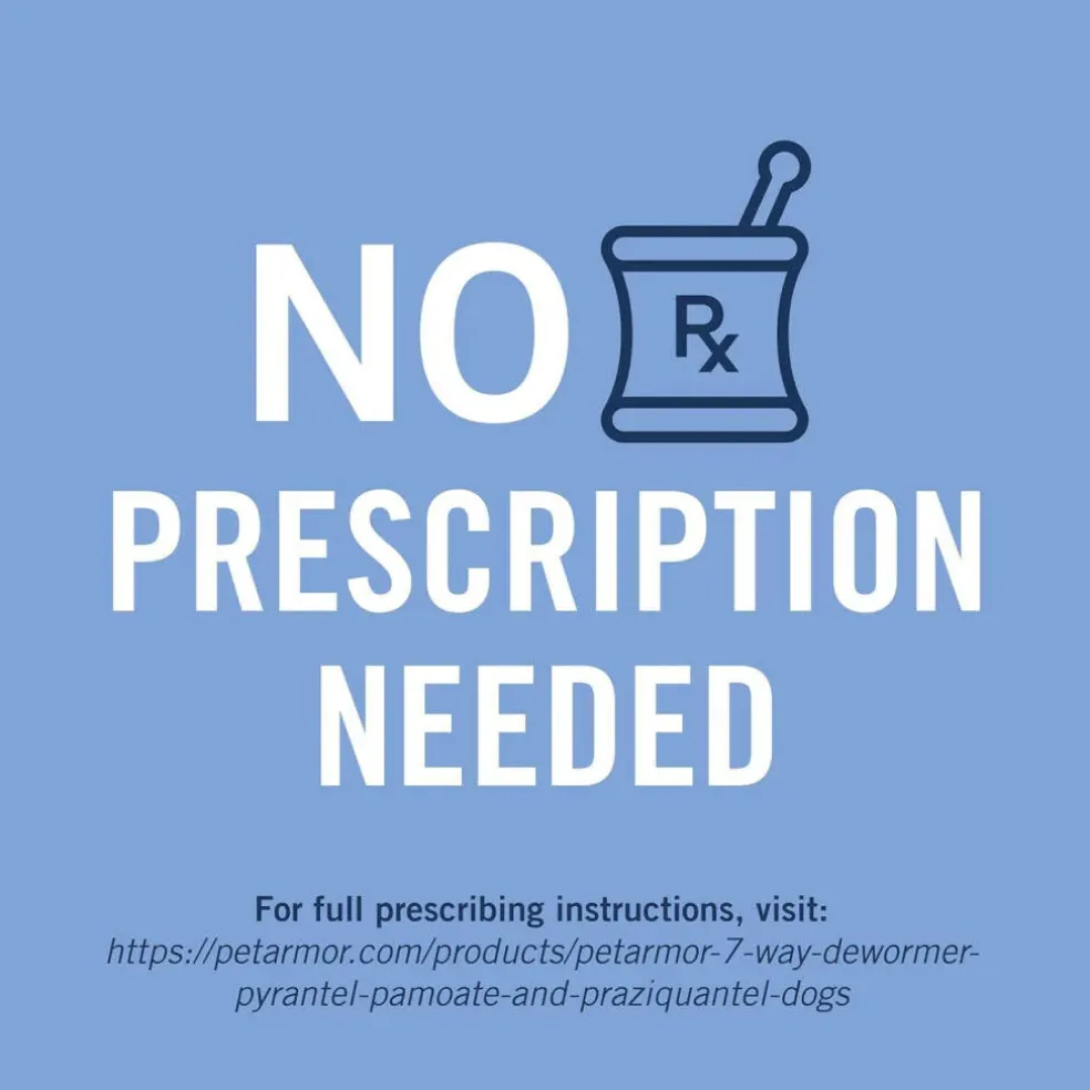 PetArmor 7 Way De-Wormer for Medium & Large Dogs 6 ct
