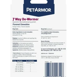 PetArmor 7 Way De-Wormer Medium & Large Dog 2 Count - In Clamshell