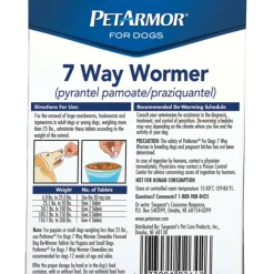 PetArmor 7 Way De-Wormer Medium & Large Dog 2 Count - In Clamshell