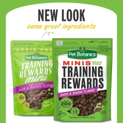 Pet Botanics Training Rewards Mini Soft & Chewy Duck & Bacon Flavor Dog Treats (4 oz)