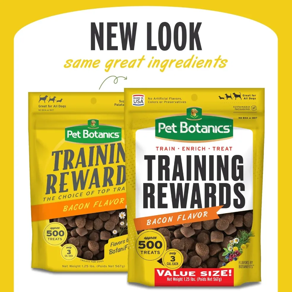 Pet Botanics Training Rewards Soft & Chewy Bacon Flavor Dog Treats (20 oz)