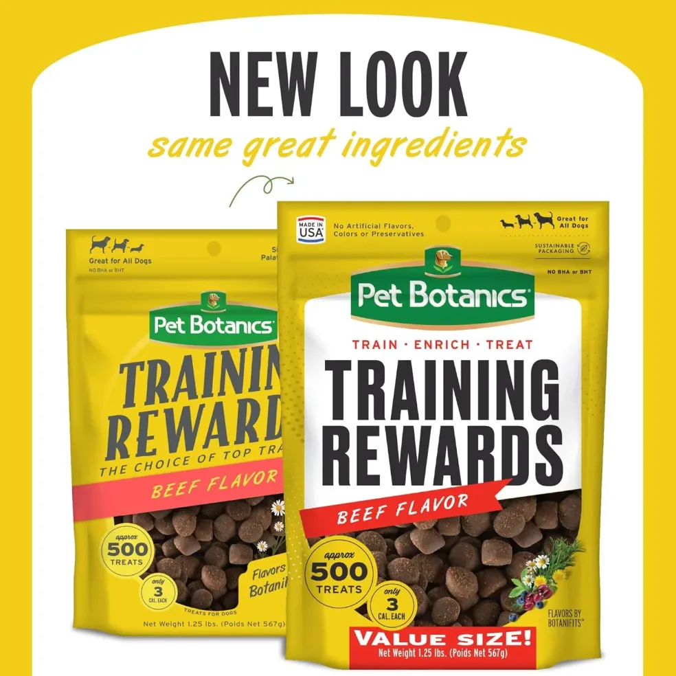 Pet Botanics Training Rewards Soft & Chewy Beef Flavor Dog Treats (20 oz)