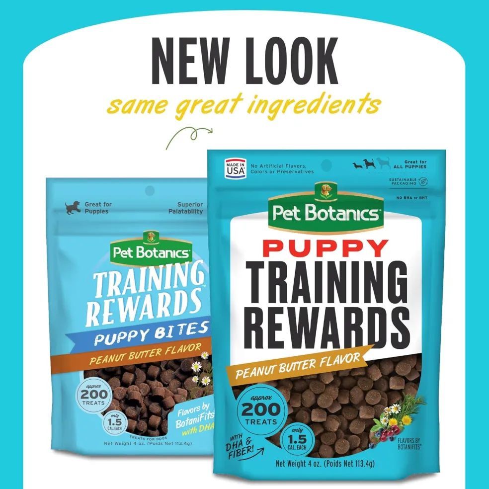 Pet Botanics Training Rewards Soft & Chewy Peanut Butter Puppy Bites (4 oz)