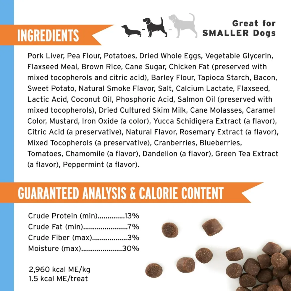 Pet Botanics Training Rewards Mini Soft & Chewy Bacon Flavor Dog Treats