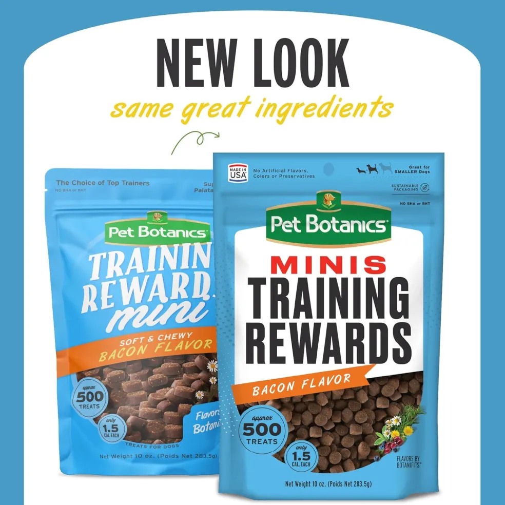 Pet Botanics Training Rewards Mini Soft & Chewy Bacon Flavor Dog Treats