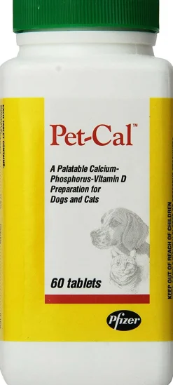 Pet-Cal Supplement For Dogs and Cats (60 tablets)