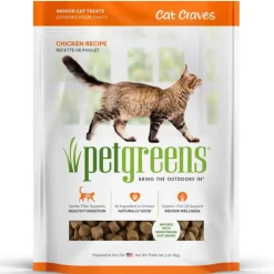 Pet Greens Cat Craves Semi-Moist Chicken Soft Treats For Cats (3 oz)