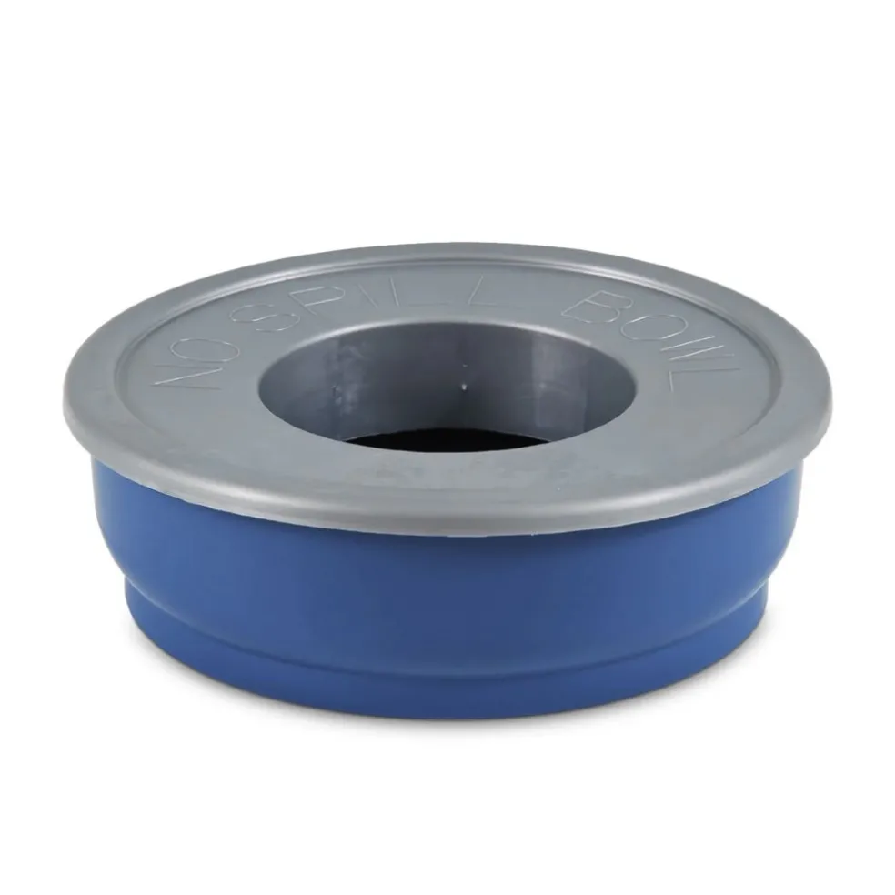 Petmate No Spill Durable Pet Bowl for Water and Food for Dogs & Cats (48 oz) Blue