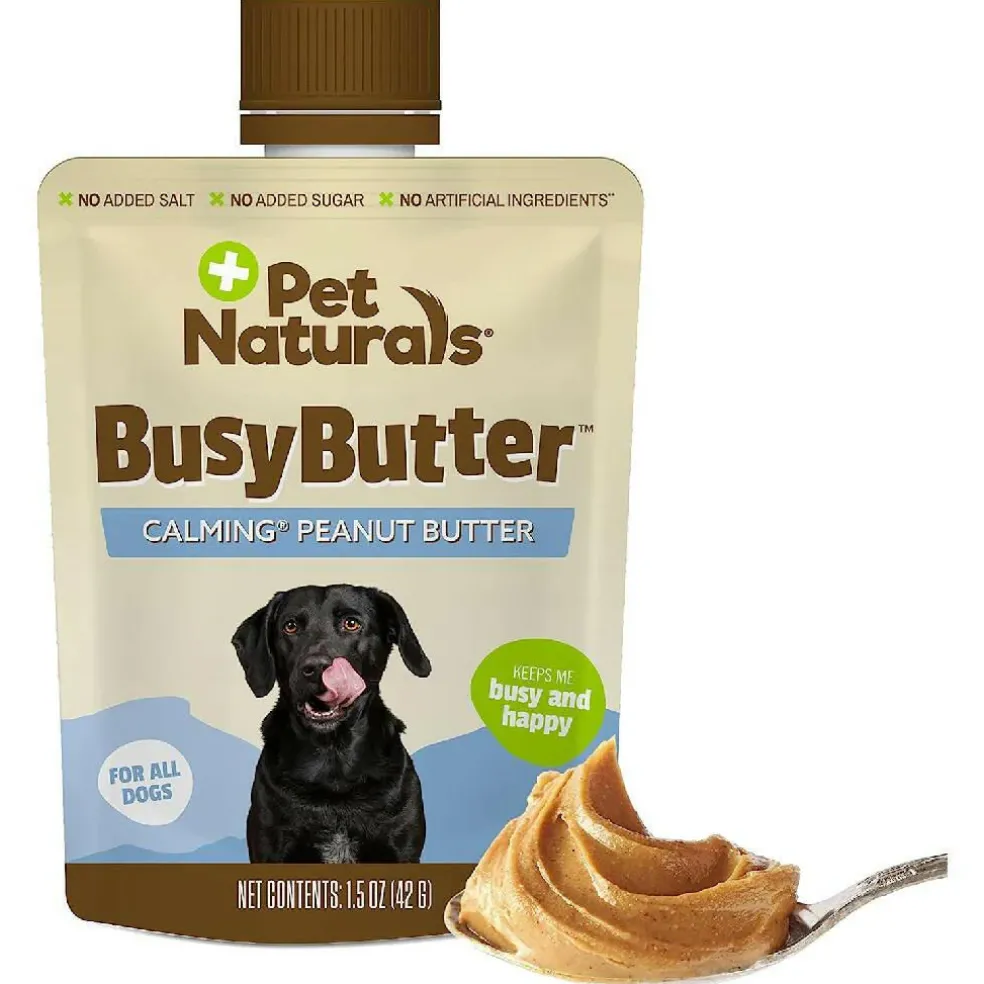 Pet Naturals BusyButter Calming Peanut Butter for Dogs (1.5 oz x 6 pouches)