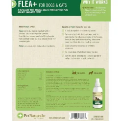 Pet Naturals Flea + Tick Spray For Dogs & Cats (8 oz)