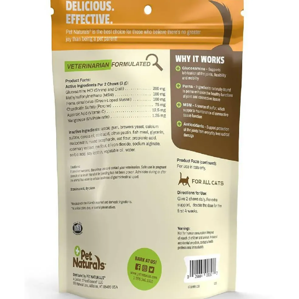 Pet Naturals Hip + Joint Chews for Cats (30 count)