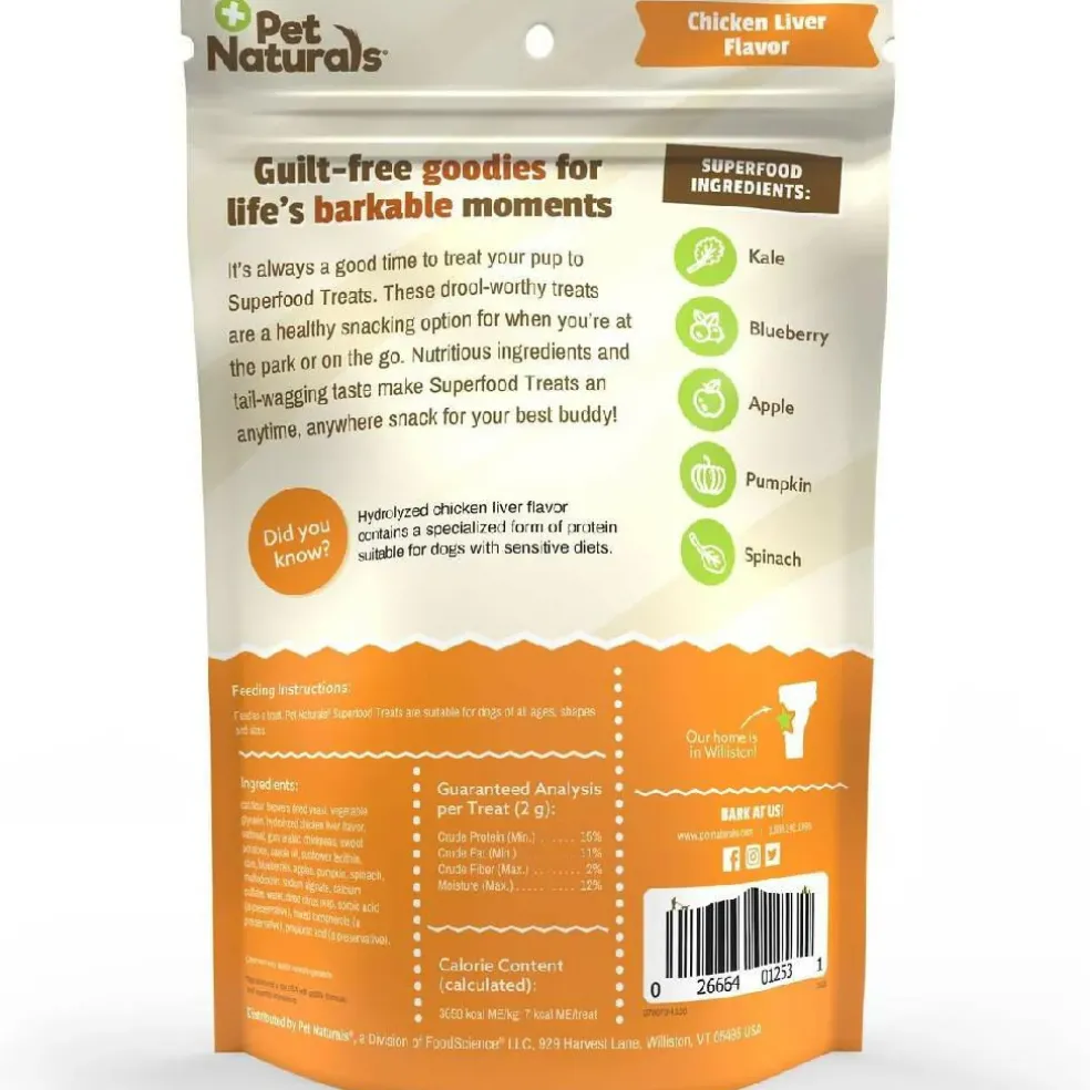 Pet Naturals Superfood Treats for Dogs, Homestyle Chicken Flavor