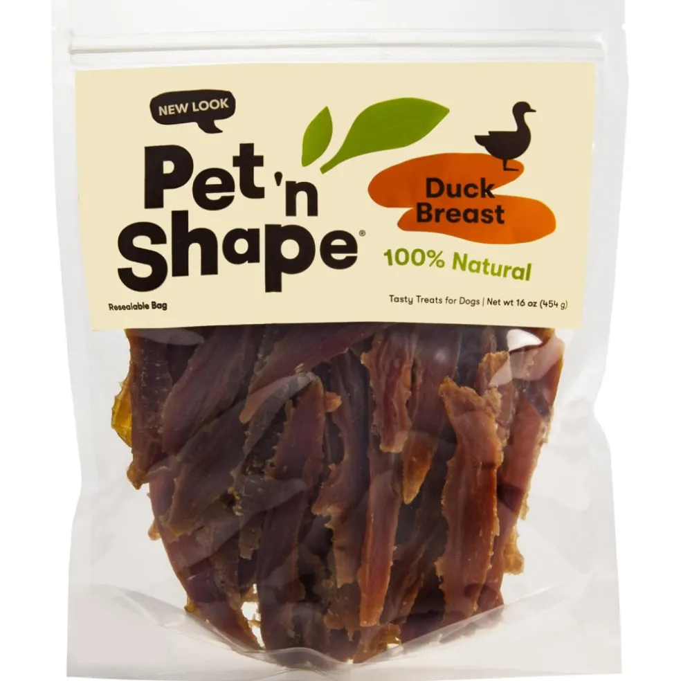 Pet 'n Shape Duck Breast Jerky Treats For Dogs (1 lb)