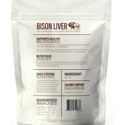 360 Pet Nutrition Bison Liver Freeze-Dried Raw Dog Food, 4-oz