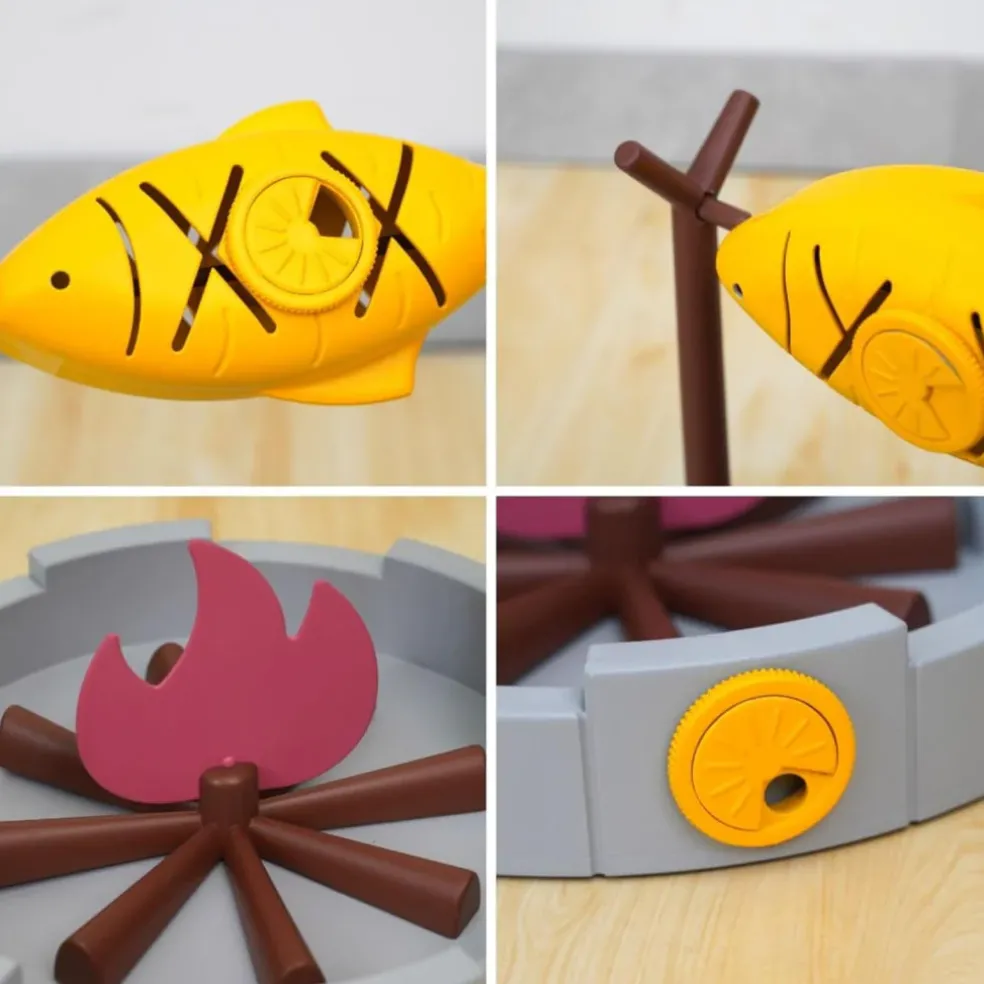 PetPals Grilled Fish Interactive Treat Toy for Cats