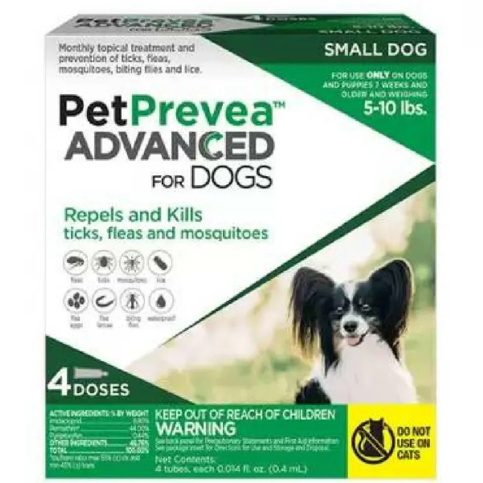PetPrevea Advanced Topical Treatment for Dogs 5-10 lbs (4 doses)