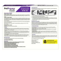 PetPrevea Plus Topical Treatment for Dogs 45-88 lbs
