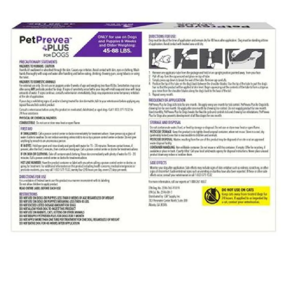 PetPrevea Plus Topical Treatment for Dogs 45-88 lbs