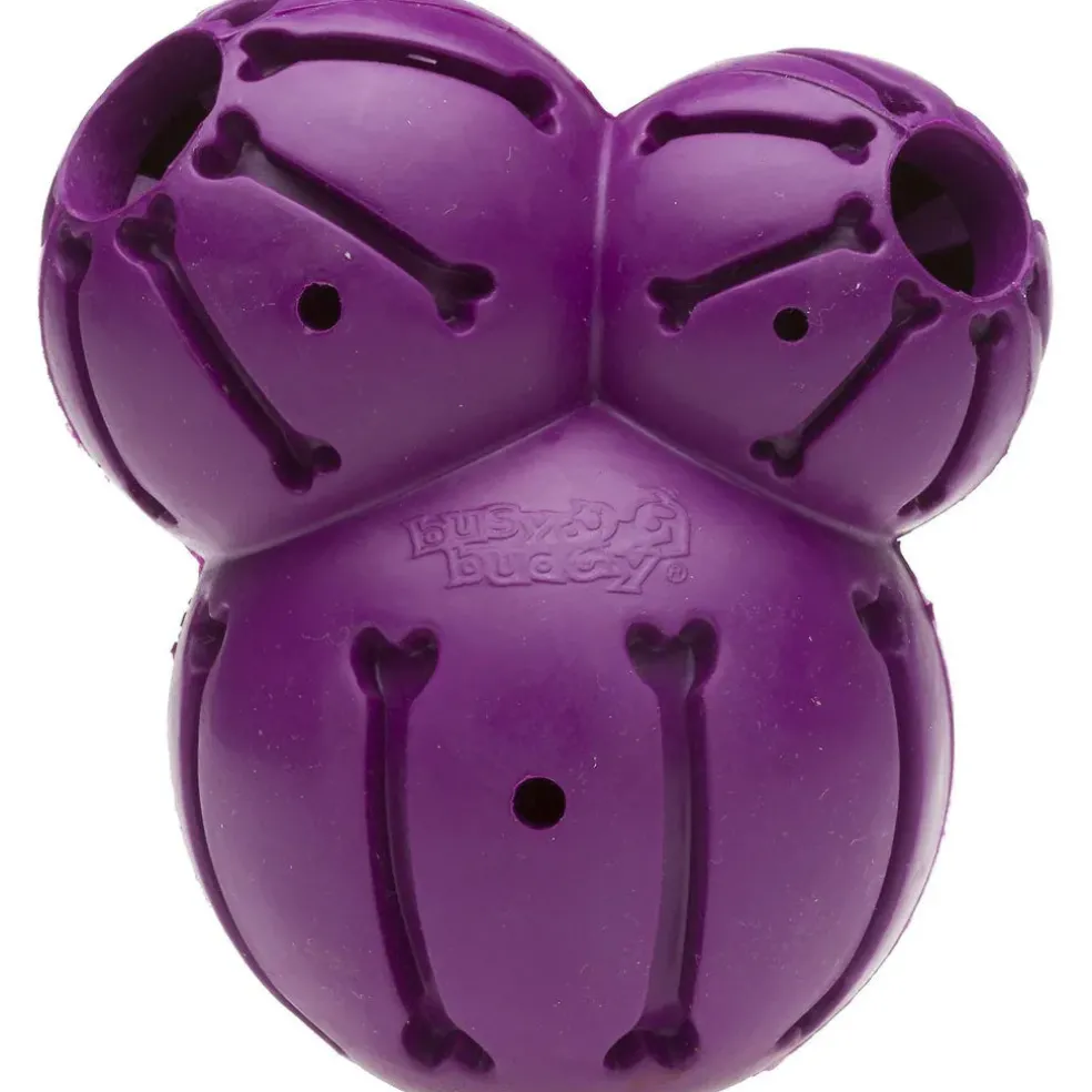 Petsafe Busy Buddy Barnacle Treat Dispenser Tough Dog Chew Toy Purple