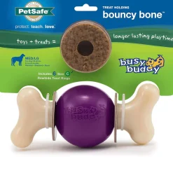 Petsafe Busy Buddy Bouncy Bone Treat Dispenser Dog Chew Toy