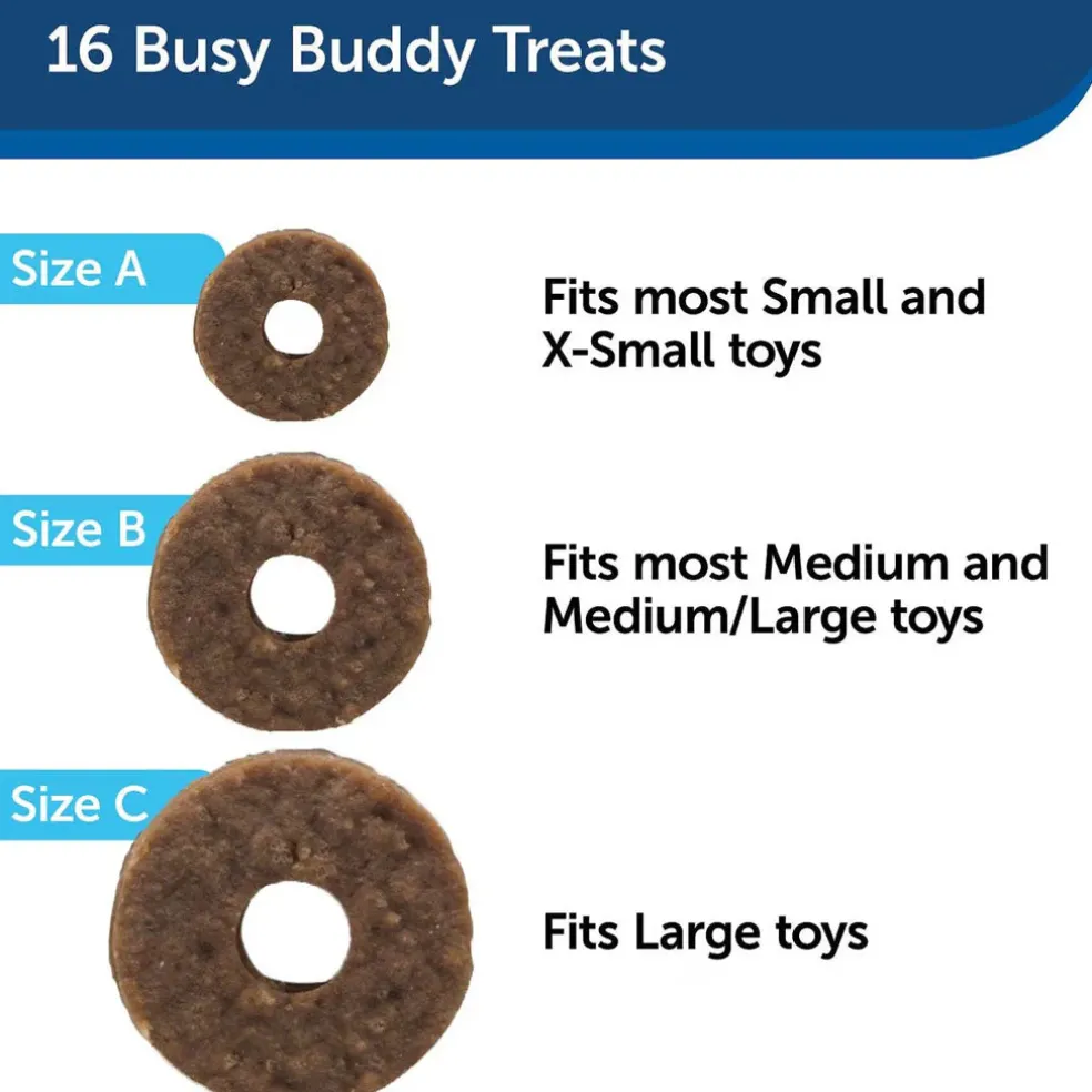 Petsafe Busy Buddy Natural Rawhide Peanut Butter Rings Dog Treats