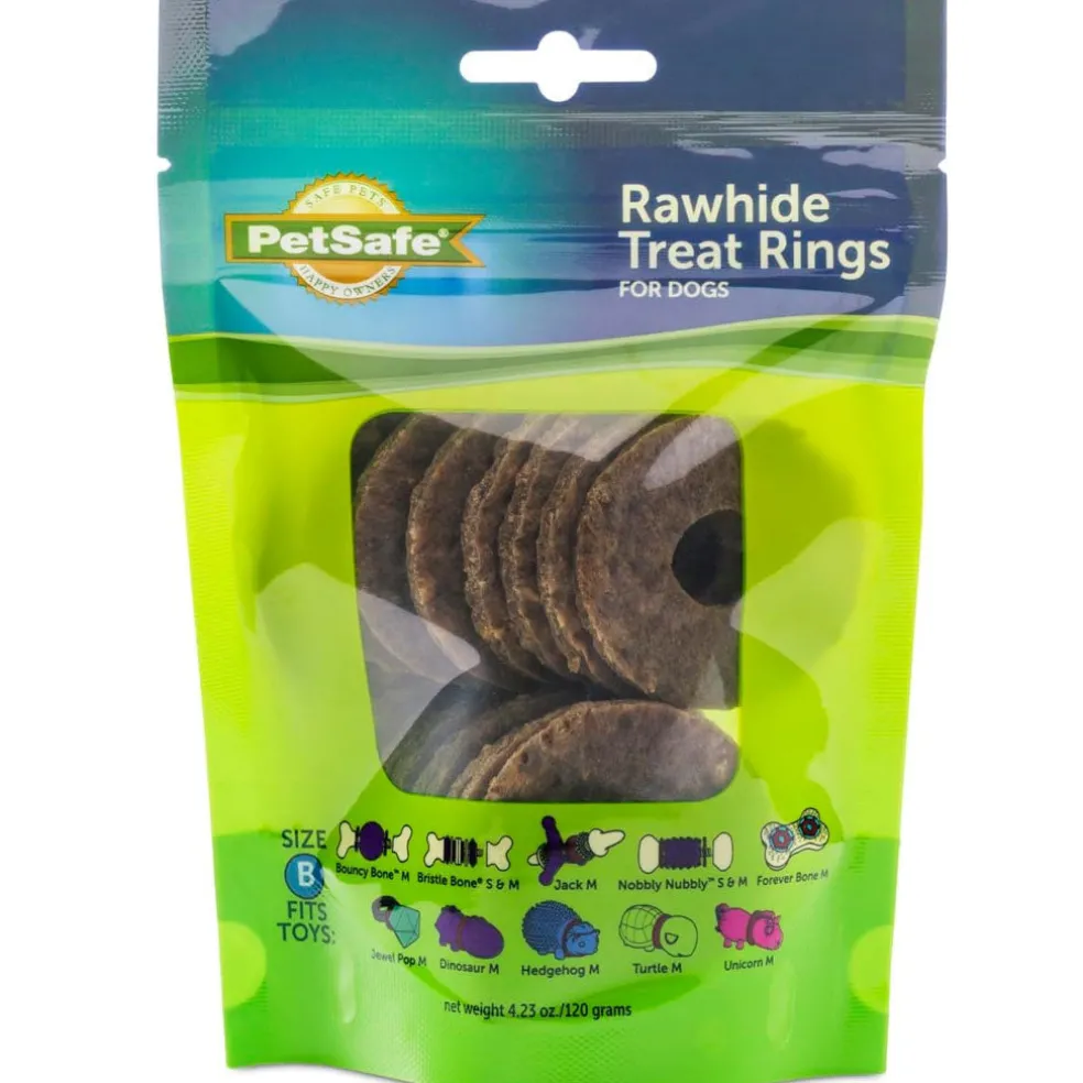 Petsafe Busy Buddy Natural Rawhide Rings Dog Treats