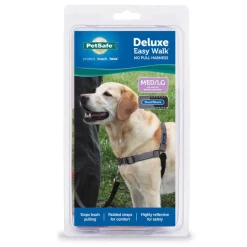 PetSafe Deluxe Easy Walk No Pull Dog Harness, Steel/Black
