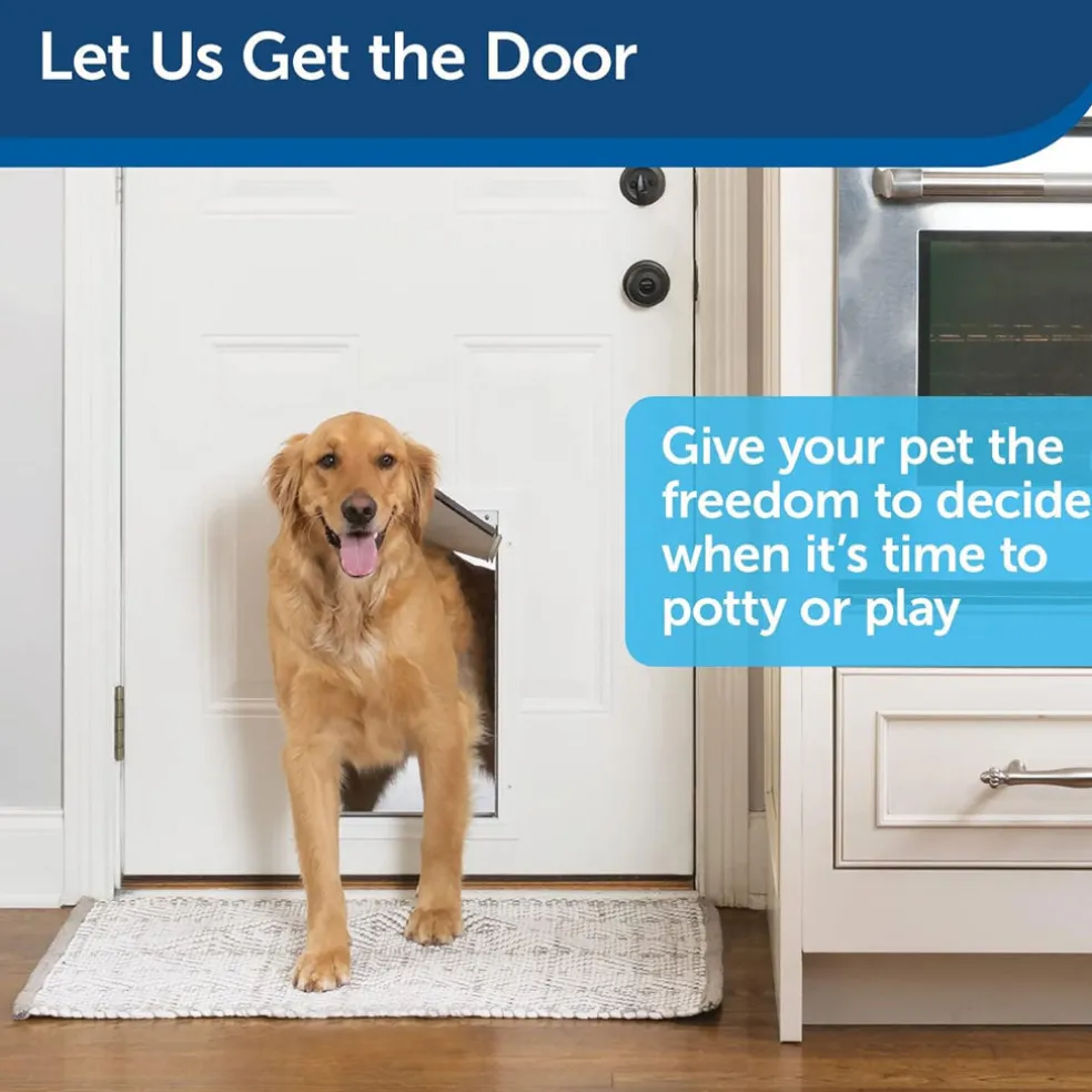PetSafe Freedom Aluminum Pet Door for Dogs & Cats, White