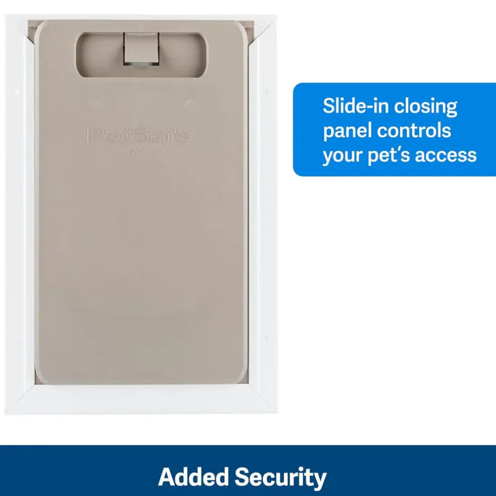 PetSafe Freedom Aluminum Pet Door for Dogs & Cats, White