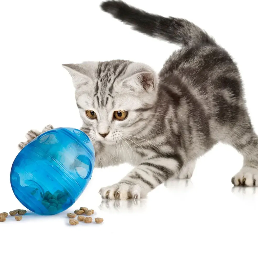PetSafe Funkitty Egg-Cersizer Treat Dispenser Cat Toy