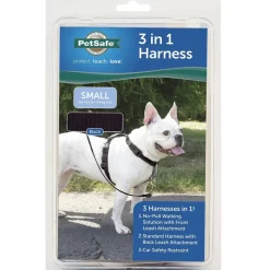PetSafe 3-in-1 Dog Harness with Car Control Strap, Black