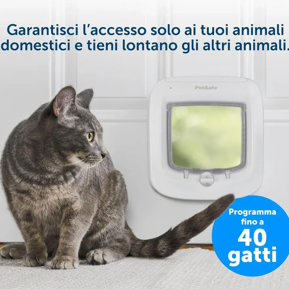 PetSafe Microchip Entry Cat Flap Door, White