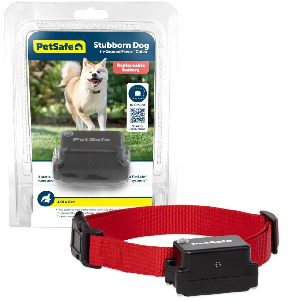 PetSafe Stubborn Dog In-Ground Receiver Collar, Black