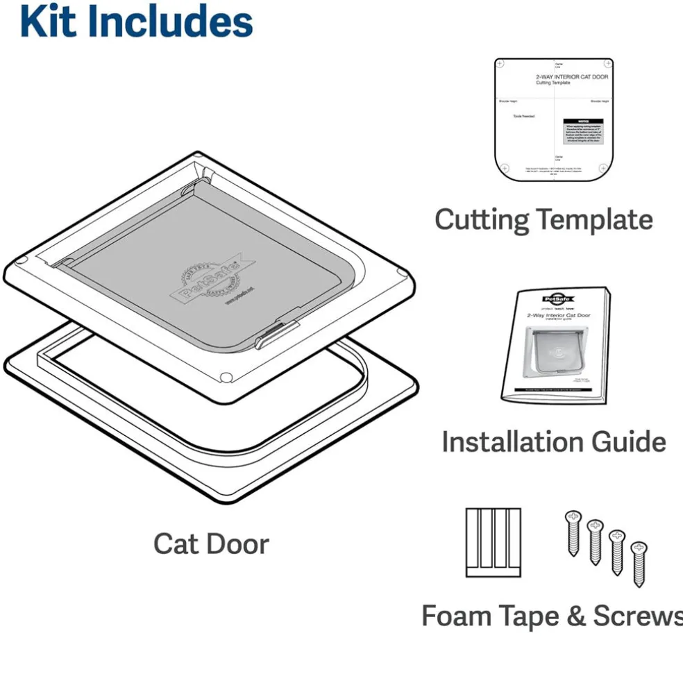 PetSafe 2-Way Cat Flap Locking Door, Small