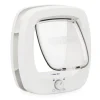 PetSafe 4-Way Locking Plastic Big Cat Door, White