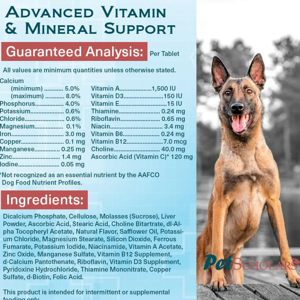 Pet Scholars Advanced Vitamin & Mineral Support