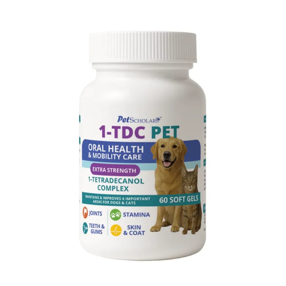 Pet Scholars 1-TDC Dental and Joint Health Softgel Supplement for Dogs and Cats