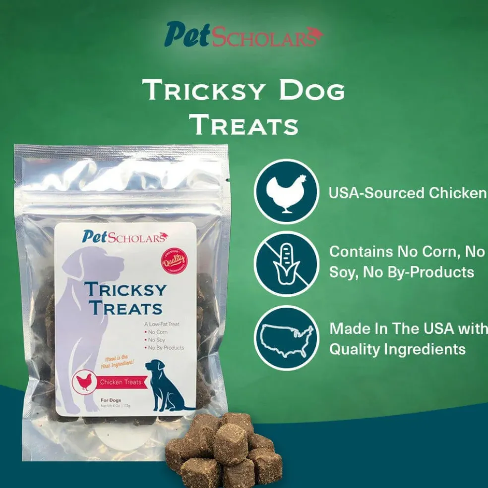 Pet Scholars Tricksy Treats Chicken Chews for Dogs (4 oz)