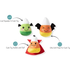 Petshop By Fringe Studio Candy Corns Small Toy For Dogs Set (3 pieces)